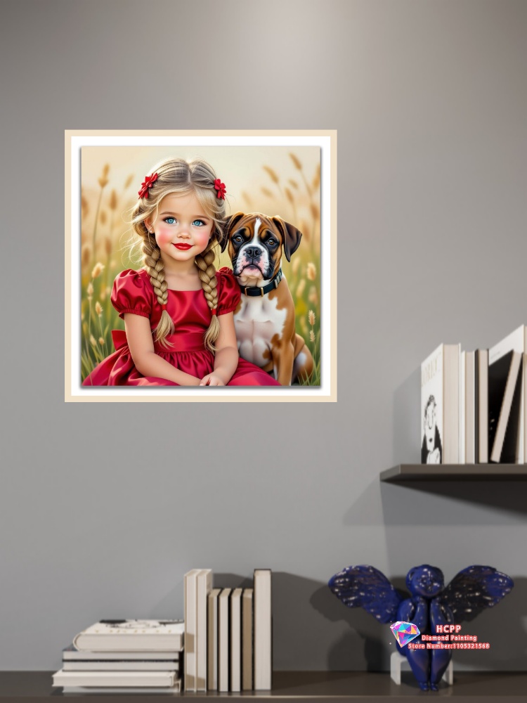 Cute girl diamond painting kit - đánh giá và giá Unique Art Craft