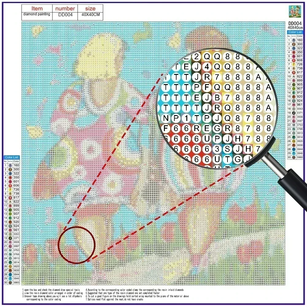 Cute girl diamond painting kit - đánh giá và giá Unique Art Craft